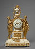 Allegory of Spring, Rare Gilt Bronze and White Marble Mantel Clock. Xavier Gide.
Paris, Louis XVI period, circa 1775-1780
